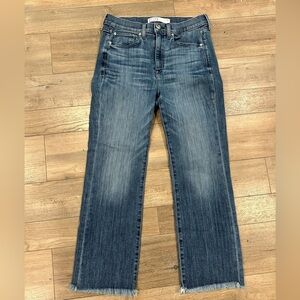 AYR The Pop Straight Crop Women's Jeans- made in California USA size 30
